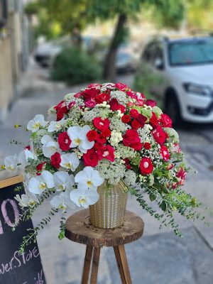 گلدان گل لاکچری
