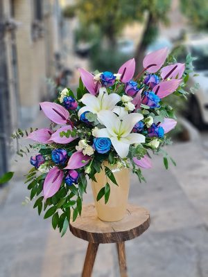 گلدان گل لاکچری