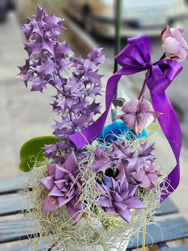 1-web گلدون ارکیده با زیباترین تزیینات