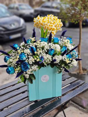 بهترین باکس گل رز آبی برای آقایان !